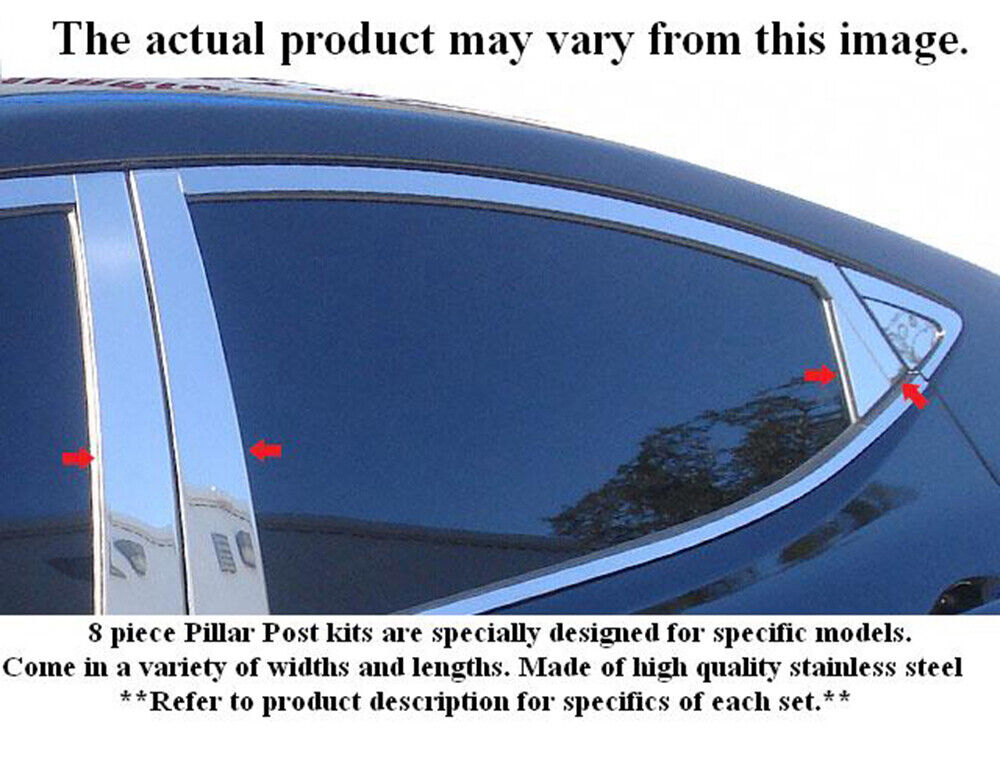 Stainless Steel Pillar Trim 8Pc For 2010-2015 Hyundai Tucson