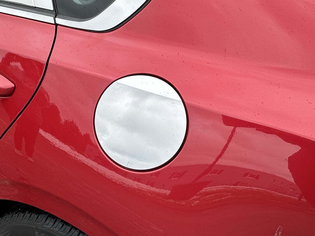 Stick-on Stainless Steel Gas Door Trim For 2019-2024 Kia Forte Sedan