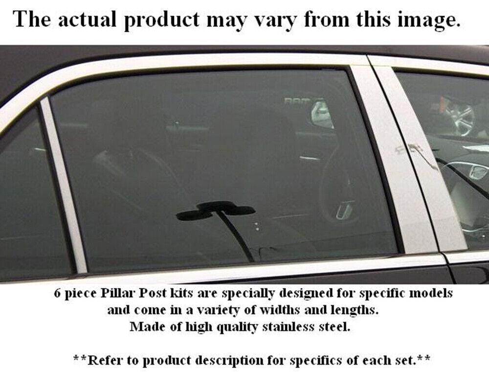 Stainless Steel Pillar Trim 6 Pc For 1994-2000 Mercedes C Class C220