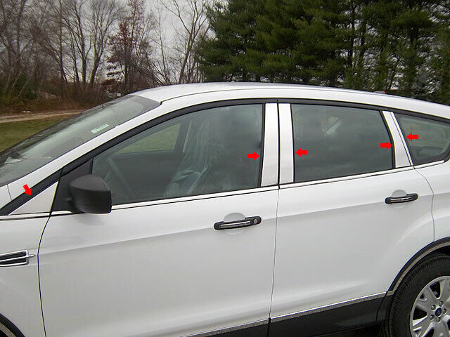 Stainless Steel Pillar Trim 10Pc For 2013-2019 Ford Escape
