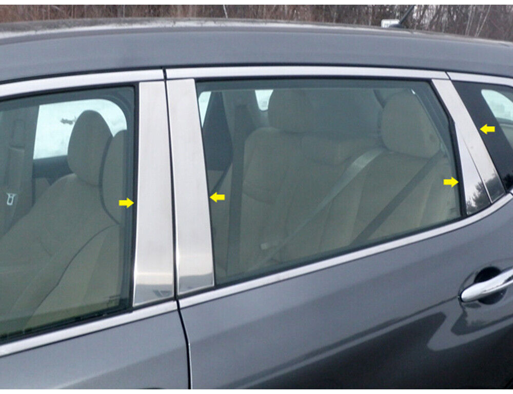 Stainless Steel Pillar Trim 8 Pc For 2014-2020 Nissan Rogue