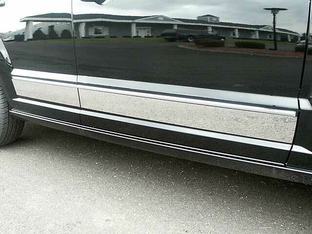 Stainless Steel Rocker Panel Trim 4 Pc For 2007-2012 Dodge Caliber