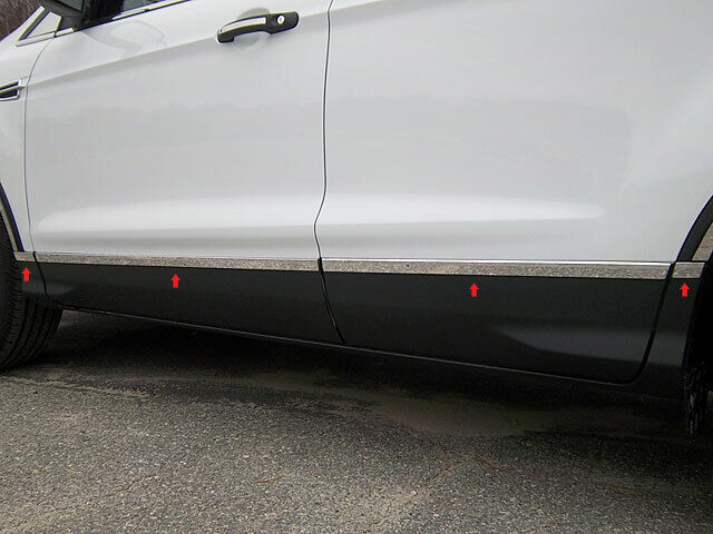 Stainless Steel Rocker Panel Trim 8Pc For 2013-2019 Ford Escape