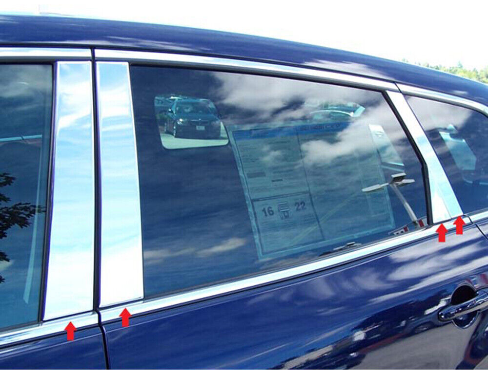Stainless Steel Pillar Trim 8Pc For 2007-2015 Mazda CX-9