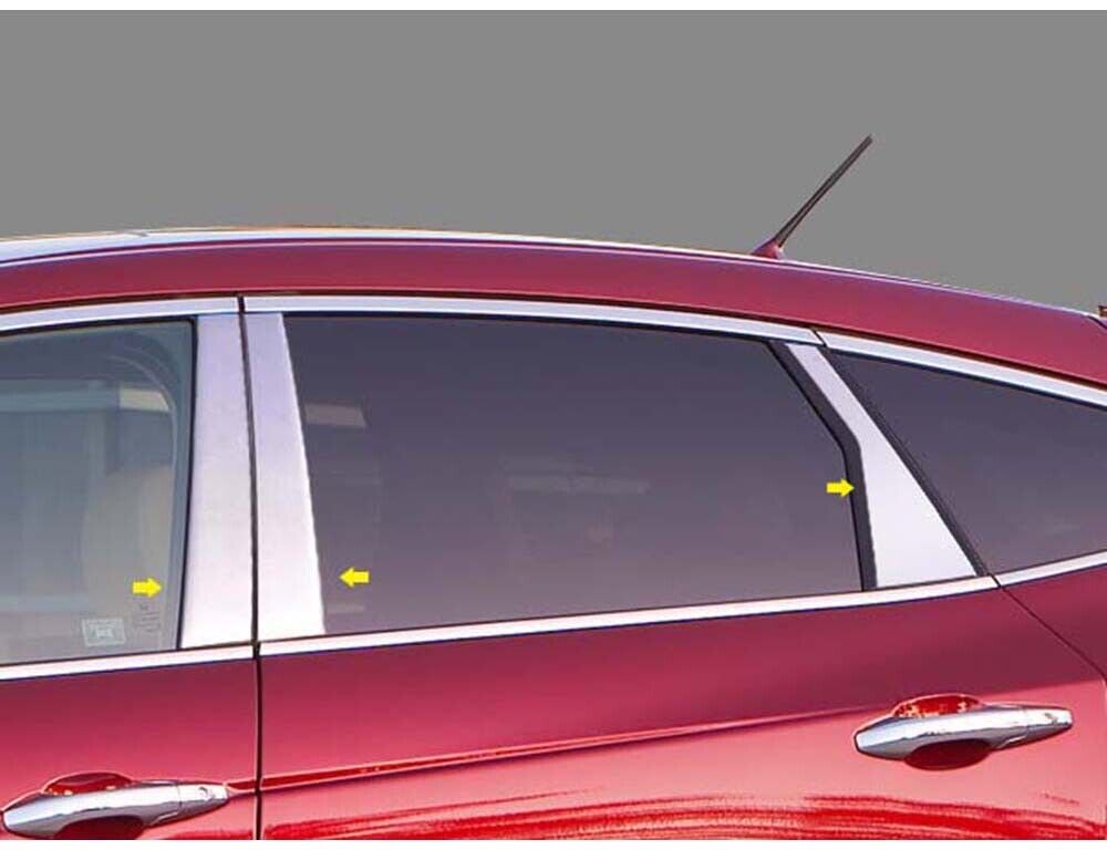 Stainless Steel Pillar Trim 6Pc For 2010-2015 Honda Crosstour