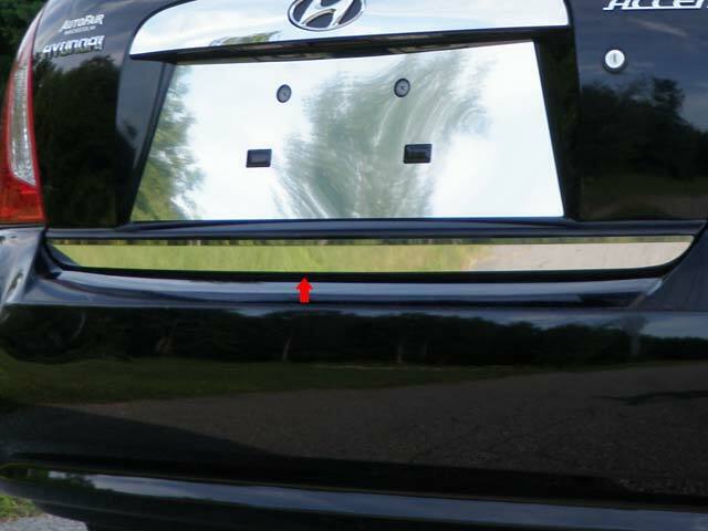 Stainless Steel Rear Deck Accent 1 Pc For 2006-2011 Hyundai Accent