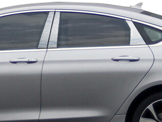 Stainless Steel Pillar Trim 6Pc For 2015-2017 Chrysler 200