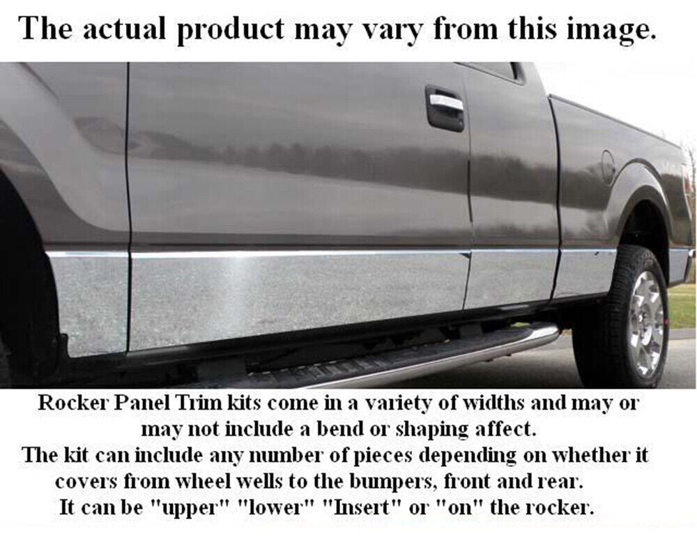 Stainless Steel Rocker Panel Trim 10 Pc For 2004-2015 Nissan Titan King Cab