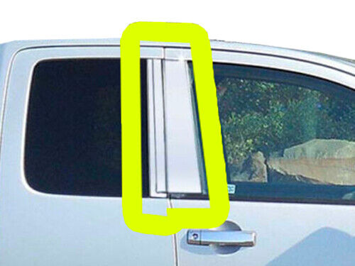 Stainless Steel Pillar Trim 6Pc For 2004-2015 Nissan Titan