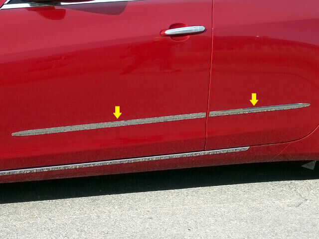 Stainless Steel Side Accent Trim 4 Pc For 2014-2019 Cadillac CTS Sedan