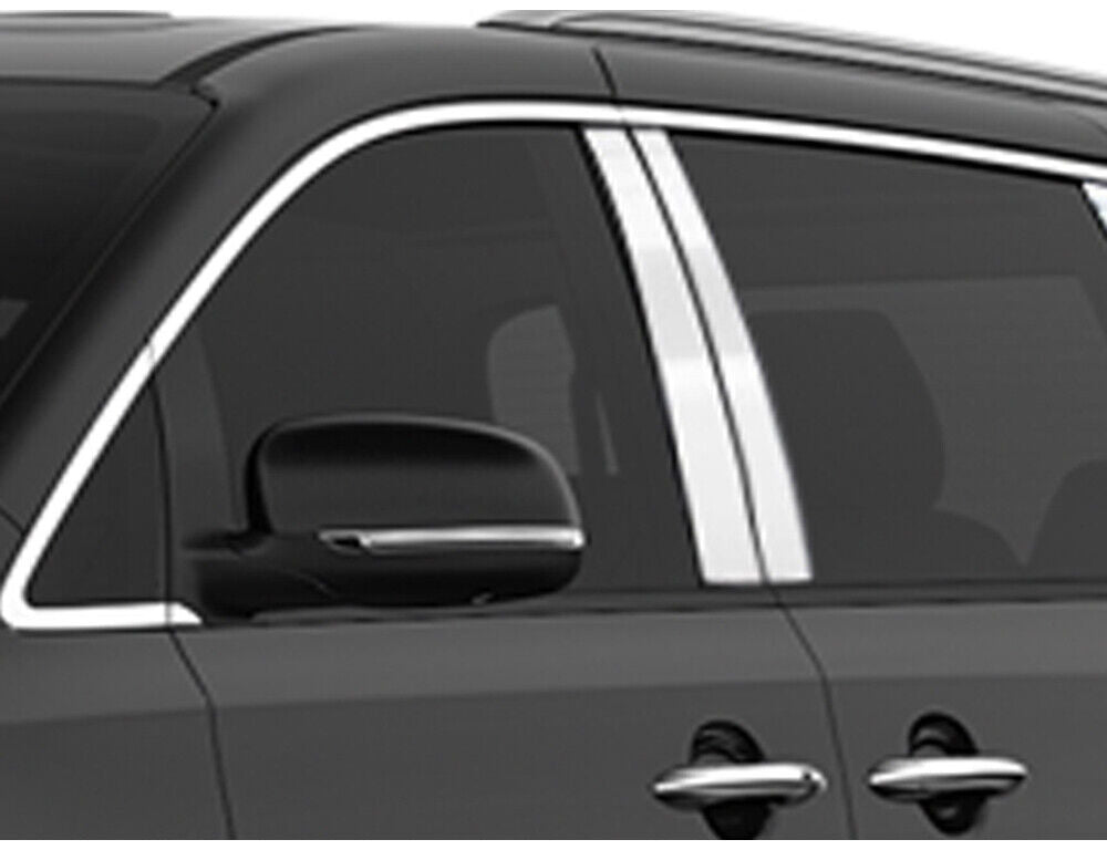 Stainless Steel Pillar Trim 4Pc For 2014-2022 Kia Sedona