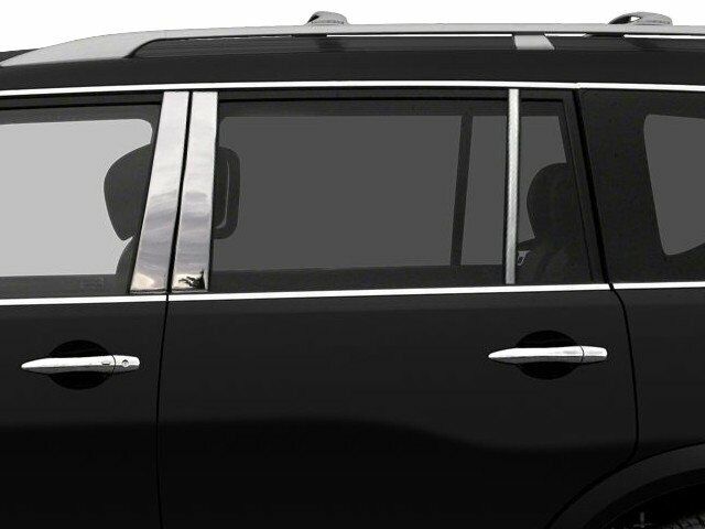 Stainless Steel Pillar Post Trim 6 Pc For 2017-2023 Nissan Armada Qx80 2014-2024
