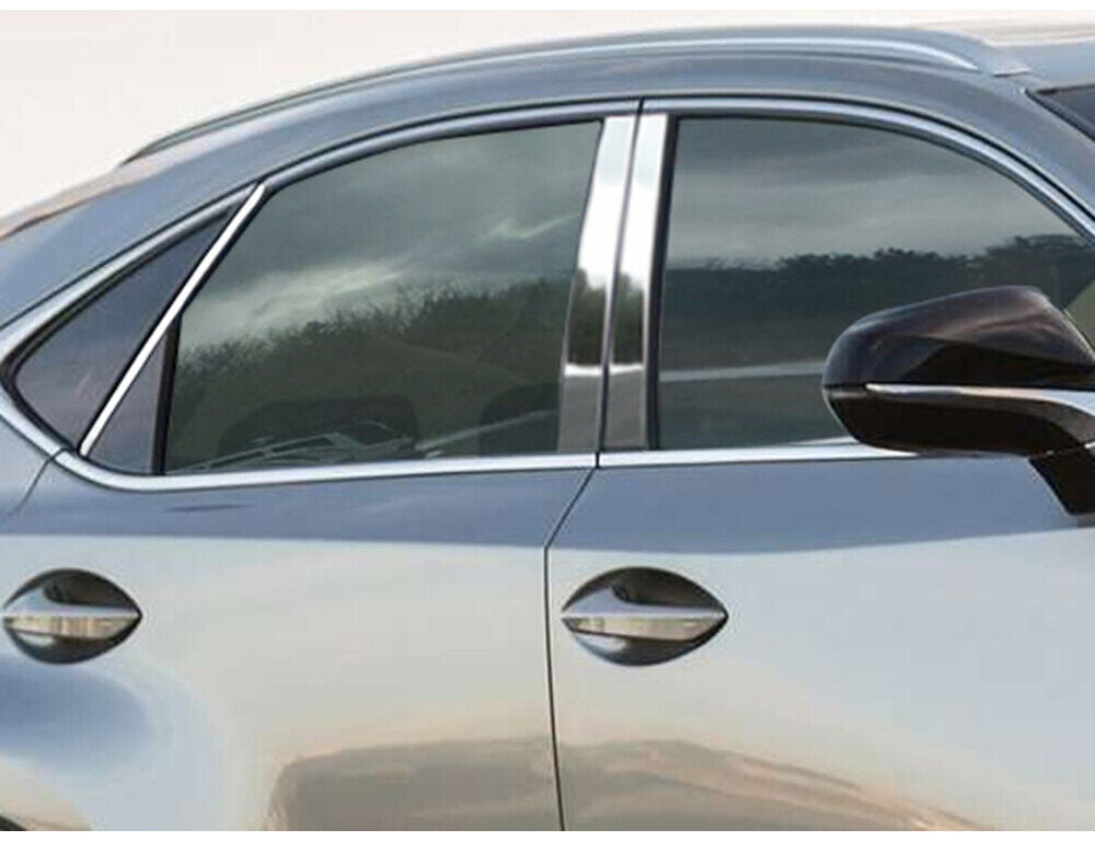 Stainless Steel Pillar Trim 6Pc For 2015-2021 Lexus NX
