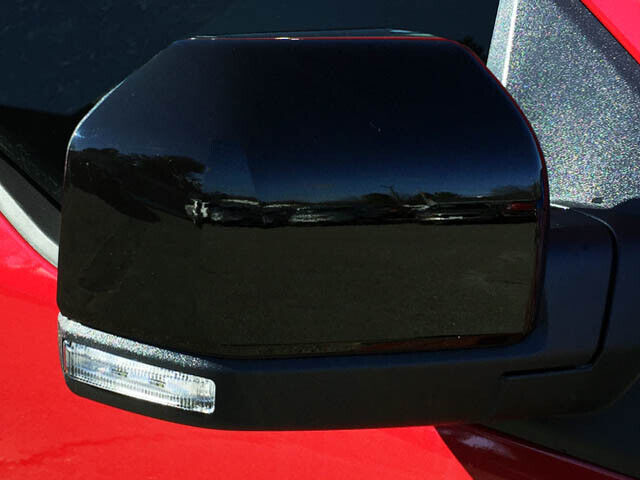 Gloss Black Plated Mirror Cover Set 2 Pc For 2015-2020 Ford F-150 2/4-door