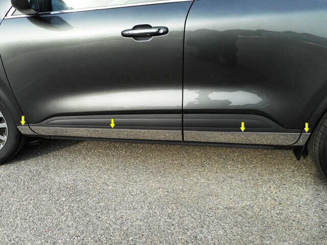 Stainless Steel Lower Rocker Panel Trim Kit 8 Pc For 2020-2024 Ford Escape