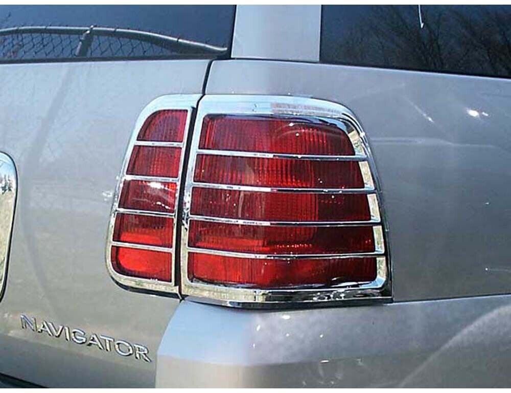 Chrome Tail Light Bezels 4 Pc For 2003-2006 Lincoln Navigator