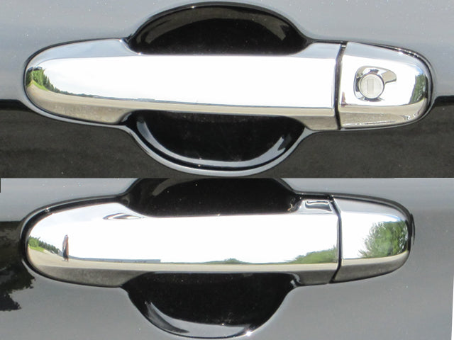 Chrome Plated ABS Plastic Door Handle Cover Kit 8 Pc