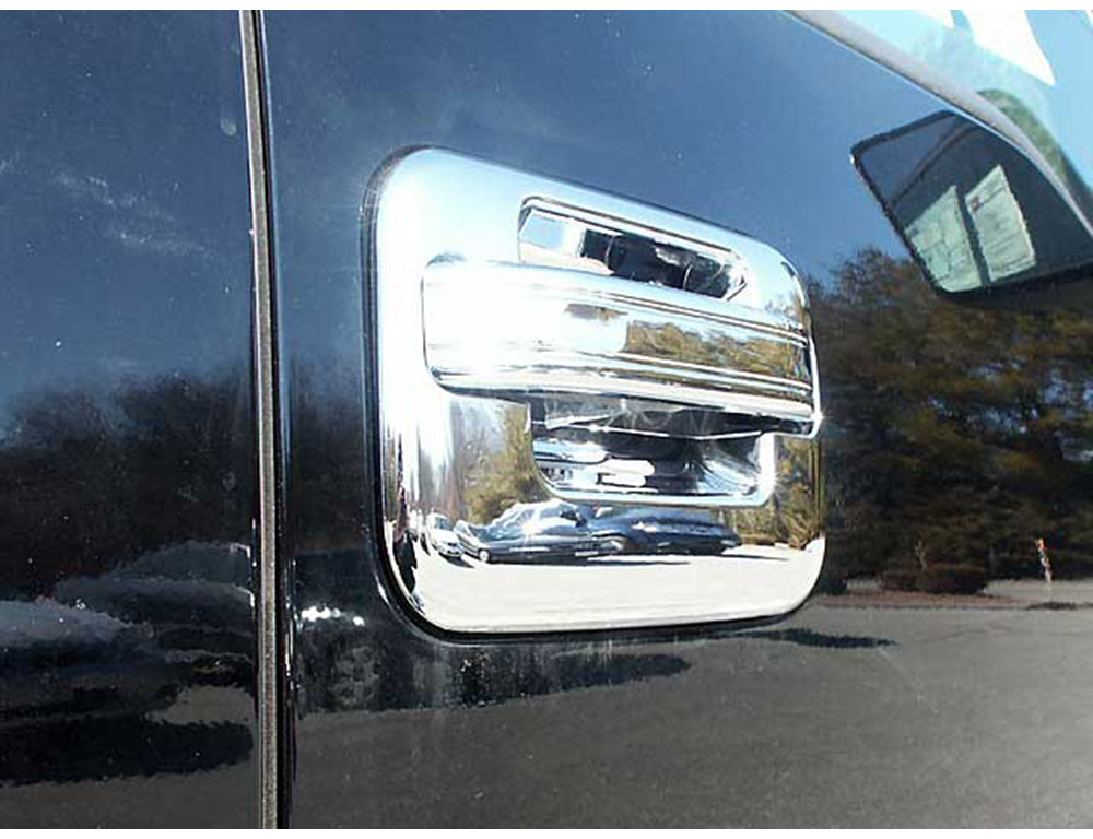 Chrome Plated ABS Plastic Door Handle Cover Kit 4 Pc