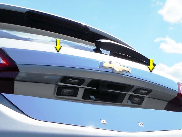 Stainless Steel License Bar - Above plate accent Trim 2 Pc