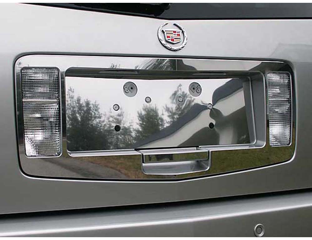 Stainless Steel License Plate Surround Trim 3 Pc