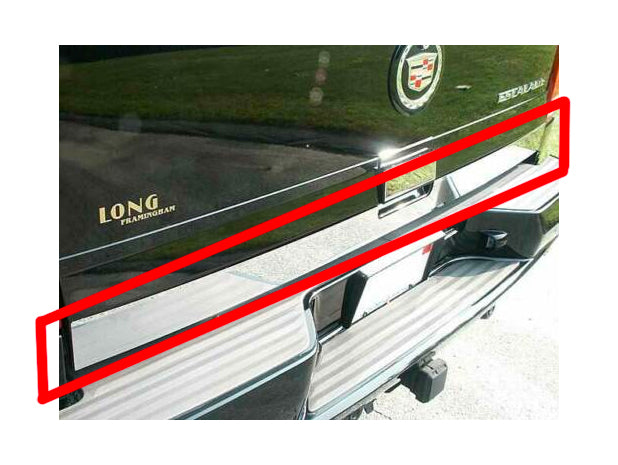 Stainless Steel Tailgate Accent Trim 2 Pc