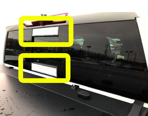 Stainless Steel Sliding Rear Window Trim Accents 2 Pc