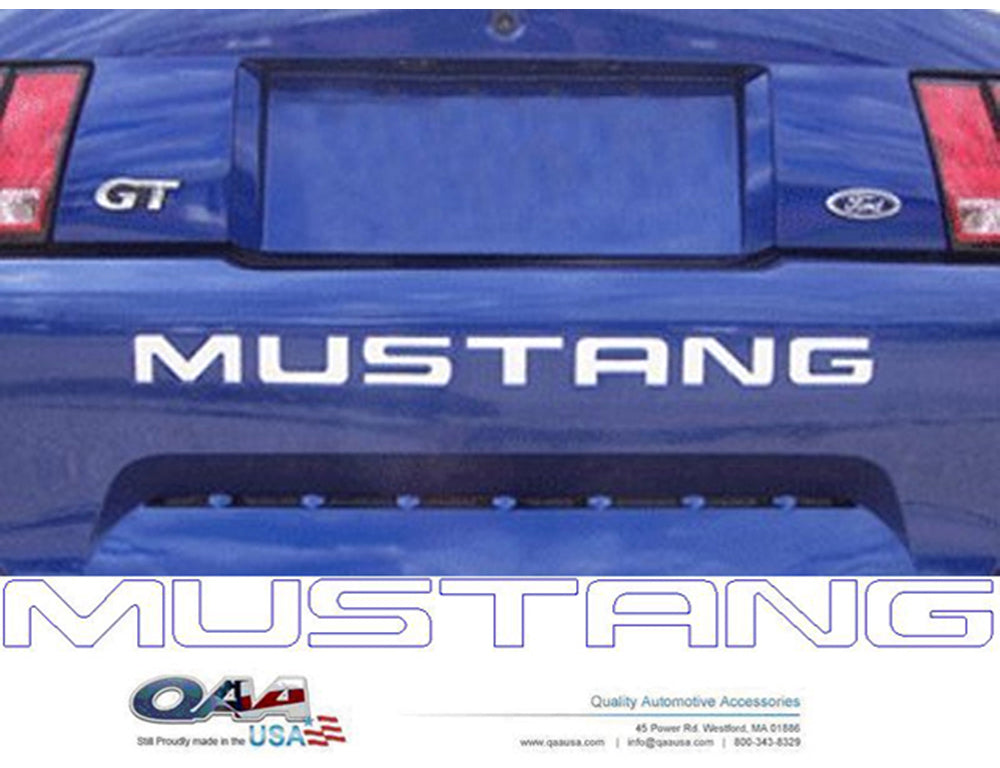 Stainless Steel "MUSTANG" Rear Bumper Letter Inserts 7 Pc