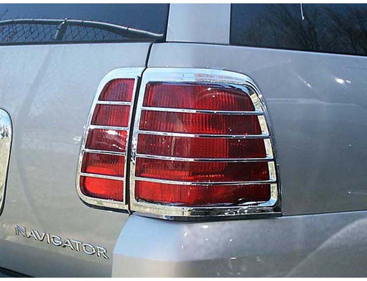 Chrome Plated ABS Plastic Tail Light Bezels 4 Pc