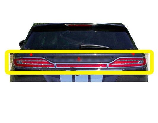 Stainless Steel Tail Light Ring Accent Trim 3 Pc